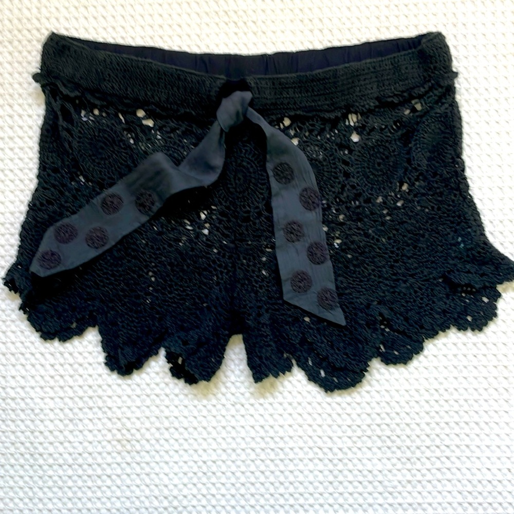 Letarte Crochet knit Shorts Cover up - Picture 2 of 7